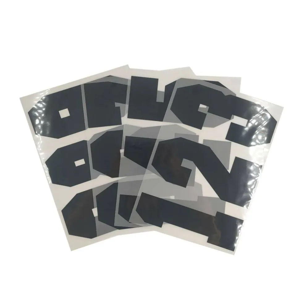 12 Packs: 12 ct. (144 total) 8" Iron-On Black Numbers by Make Market®
