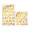 12 Packs: 62 ct. (744 total) Iron-On Gold Foil Block Alphabet by Make Market®