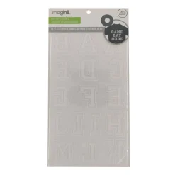 12 Packs: 46 ct. (552 total) 1.75" Iron-On White Flocked Collegiate Letters by Imagin8™