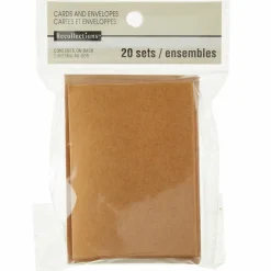 12 Packs: 20 ct. (240 total) Kraft Gift Card & Envelope Set by Recollections™, 2.5" x 3.5"