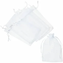 15 Packs: 12 ct. (180 total) Large White Organza Favor Bags by Celebrate It™ Occasions™