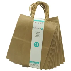 6 Packs: 13ct. (78 total) Medium Kraft Paper Gift Bags by Celebrate It™