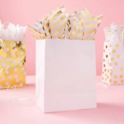 6 Packs: 13 ct. (78 total) Medium White Paper Gift Bags by Celebrate It™