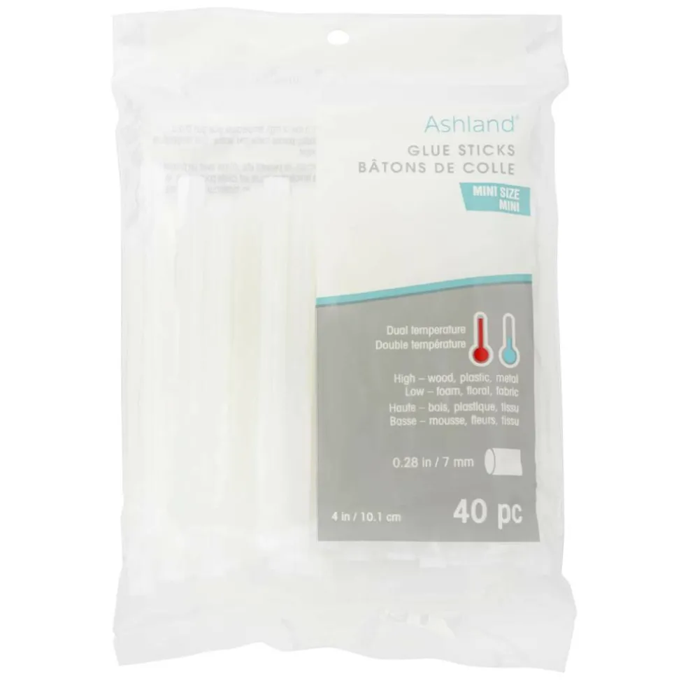 22 Packs: 40 ct. (880 total) Mini Dual Temperature Glue Sticks by Ashland®