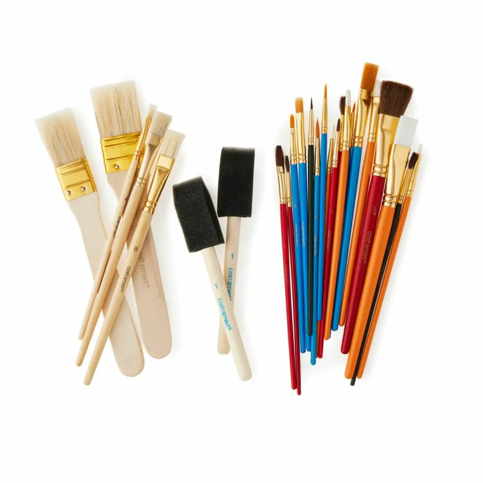 12 Packs: 25 ct. (300 total) Mixed Brush Set by Craft Smart®