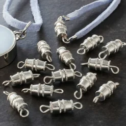 12 Packs: 24 ct. (288 total) 10mm Barrel Screw Clasps by Bead Landing™