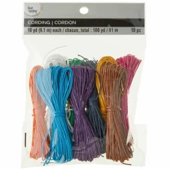 12 Packs: 10 ct. (120 total) 1mm Cotton Cording Value Pack by Bead Landing™