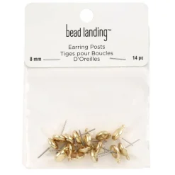 12 Packs: 14 ct. (168 total) 8mm Earring Posts by Bead Landing™