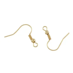 12 Packs: 120 ct. (1,440 total) 10mm Fish Hooks with Coil by Bead Landingâ„¢