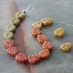 6 Packs: 16 ct. (96 total) 10mm Mixed Czech Glass Leaf Beads by Bead Landing™
