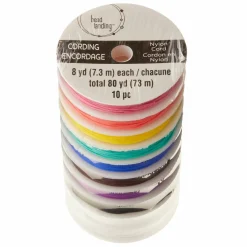 12 Packs: 10 ct. (120 total) 1mm Nylon Cording Value Pack by Bead Landing™