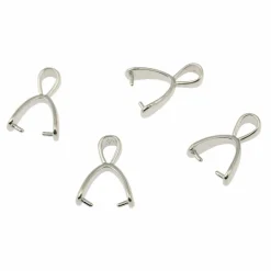12 Packs: 4 ct. (48 total) 15mm Simple Pinch Bails by Bead Landing™