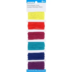 12 Packs: 6 ct. (72 total) Multicolor Elastic Cord Pack by Creatology™