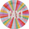 12 Packs: 10 ct. (120 total) 9" Multicolor Yay! Paper Plates by Celebrate It™