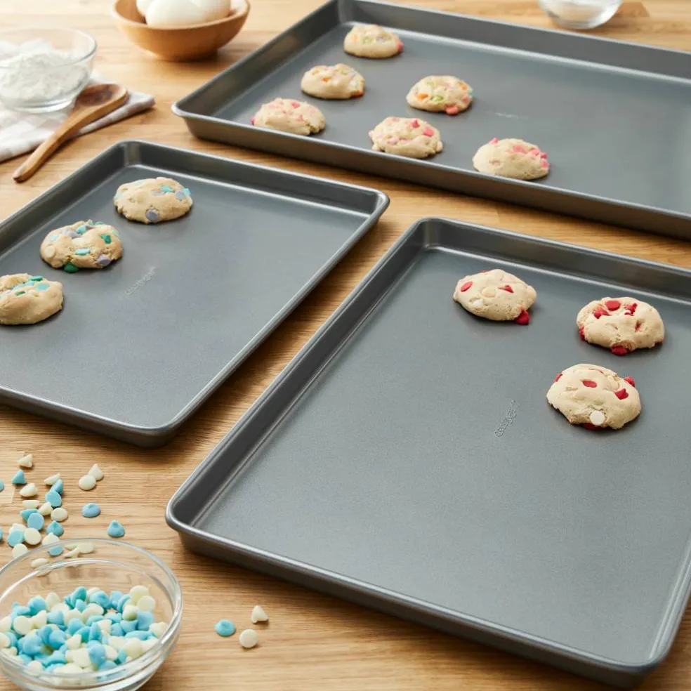 6 Packs: 3 ct. (18 total) Non-Stick Cookie Sheet Set by Celebrate It®