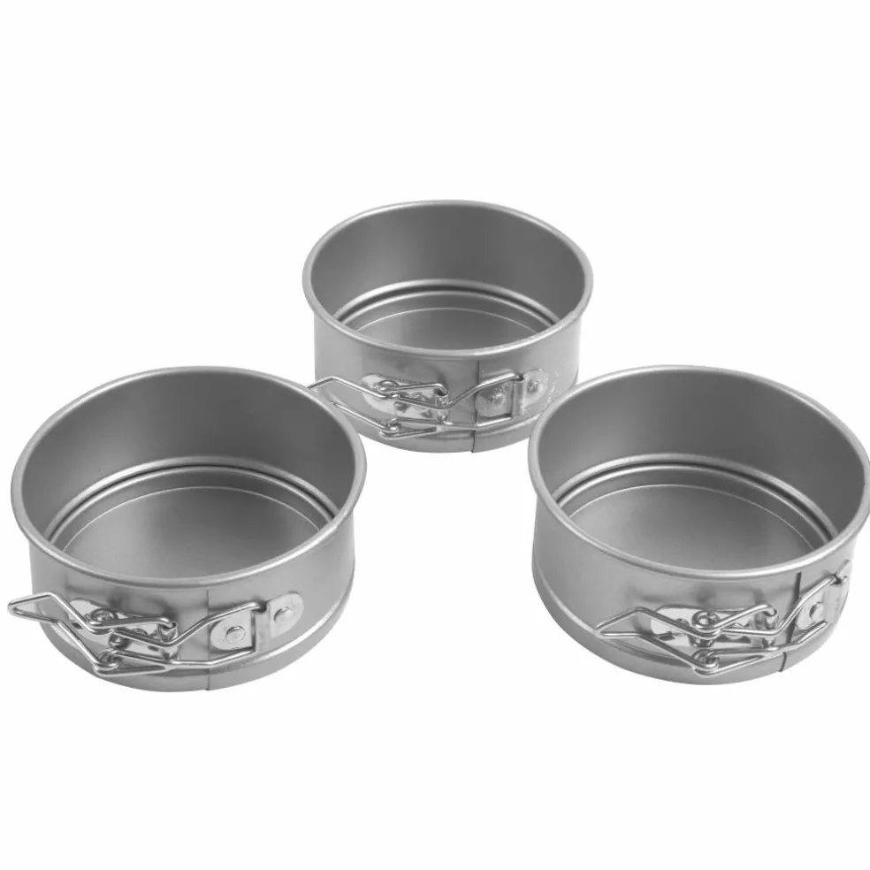 6 Packs: 3 ct. (18 total) Non-Stick Mini Springform Pan Set by Makery®