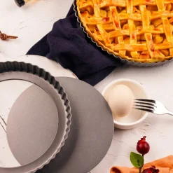 6 Packs: 3 ct. (18 total) Non-Stick Quiche & Tart Pan Set by Celebrate It®