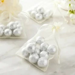 6 Packs: 50 ct. (300 total) Occasions Ivory Organza Bags by Celebrate Itâ„¢