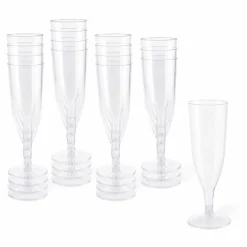 12 Packs: 16 ct. (192 total) 5oz. Plastic Champagne Flutes by Celebrate It™