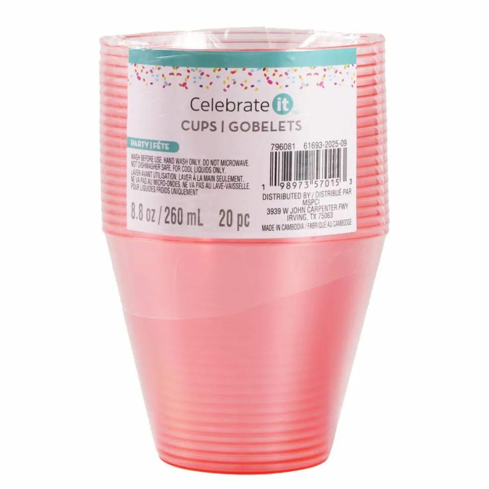 12 Packs: 20 ct. (240 total) 8.8oz. Plastic Cups by Celebrate It™