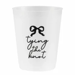 12 Packs: 6 ct. (72 total) 15.5oz. Tying the Knot Frosted Plastic Cups by Celebrate It™
