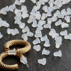 12 Packs: 170 ct. (2040 total) Plain Plastic Clear Earring Backs by Bead Landing™