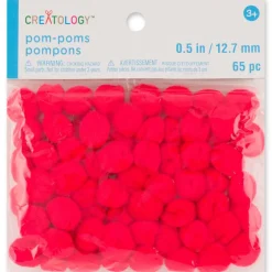 24 Packs: 65 ct. (1,560 total) 1/2" Pom Poms by Creatology™