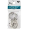 9 Packs: 3 ct. (27 total) Premium Rhodium Metal Keyring Lobsters by Bead Landing™