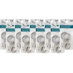 9 Packs: 3 ct. (27 total) Premium Rhodium Metal Keyring Lobsters by Bead Landing™