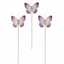 12 Packs: 3 ct. (36 total) Purple & Lavender Glitter Butterflies by Ashland®