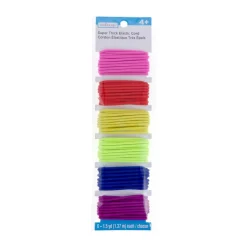 12 Packs: 6 ct. (72 total) Rainbow Elastic Cords by Creatologyâ„¢