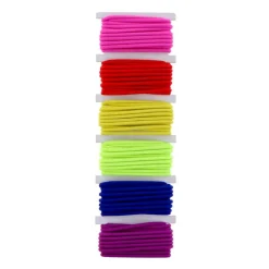 12 Packs: 6 ct. (72 total) Rainbow Elastic Cords by Creatology™
