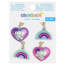 12 Packs: 4 ct. (48 total) Rainbow & Heart Charms by Creatology™