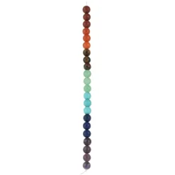 12 Packs: 22 ct. (264 total) Rainbow Mixed Stone Round Beads, 7.5mm by Bead Landing™