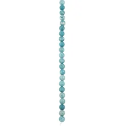 12 Packs: 22 ct. (264 total) Reconstituted Larimar Round Beads, 7.5mm by Bead Landing™