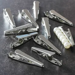 12 Packs: 12 ct. (144 total) Rhodium Alligator Clips by Bead Landing™