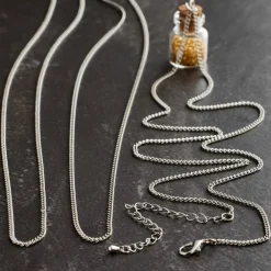 12 Packs: 3 ct. (36 total) Rhodium Cuban Curb Chain Necklaces by Bead Landing™