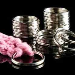 12 Packs: 20 ct. (240 total) Rhodium Split Rings, 32mm by Bead Landing™