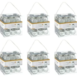 6 Packs: 20 ct. (120 total) Round Glass Favor Jars with Silver Lids by Celebrate It™ Occasions™