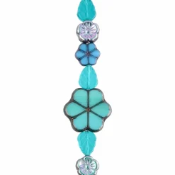 6 Packs: 15 ct. (90 total) Santa Fe Czech Glass Flower & Leaf Bead Mix by Bead Landing™