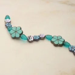 6 Packs: 15 ct. (90 total) Santa Fe Czech Glass Flower & Leaf Bead Mix by Bead Landing™