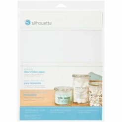 10 Packs: 8 ct. (80 total) Silhouette® Printable Clear Sticker Paper