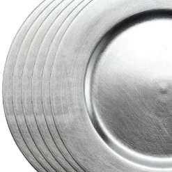 8 Packs: 6 ct. (48 total) 13" Silver Chargers by Celebrate It™