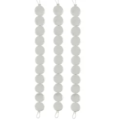 12 Packs: 33 ct. (396 total) Silver Metal Coin Beads, 11mm by Bead Landing™