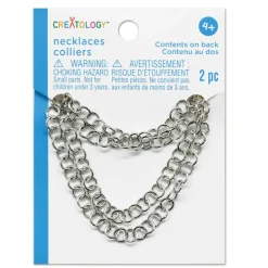 12 Packs: 2 ct. (24 total) Silver Necklaces by Creatology™