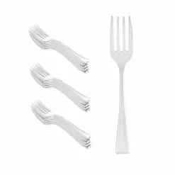 12 Packs: 24 ct. (288 total) Silver Plastic Mini Forks by Celebrate It™