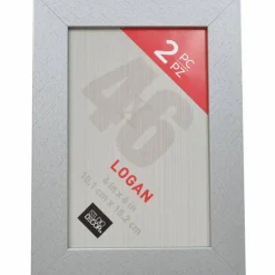 12 Packs: 2 ct. (24 total) Silver Tabletop Frames, Logan by Studio Décor®