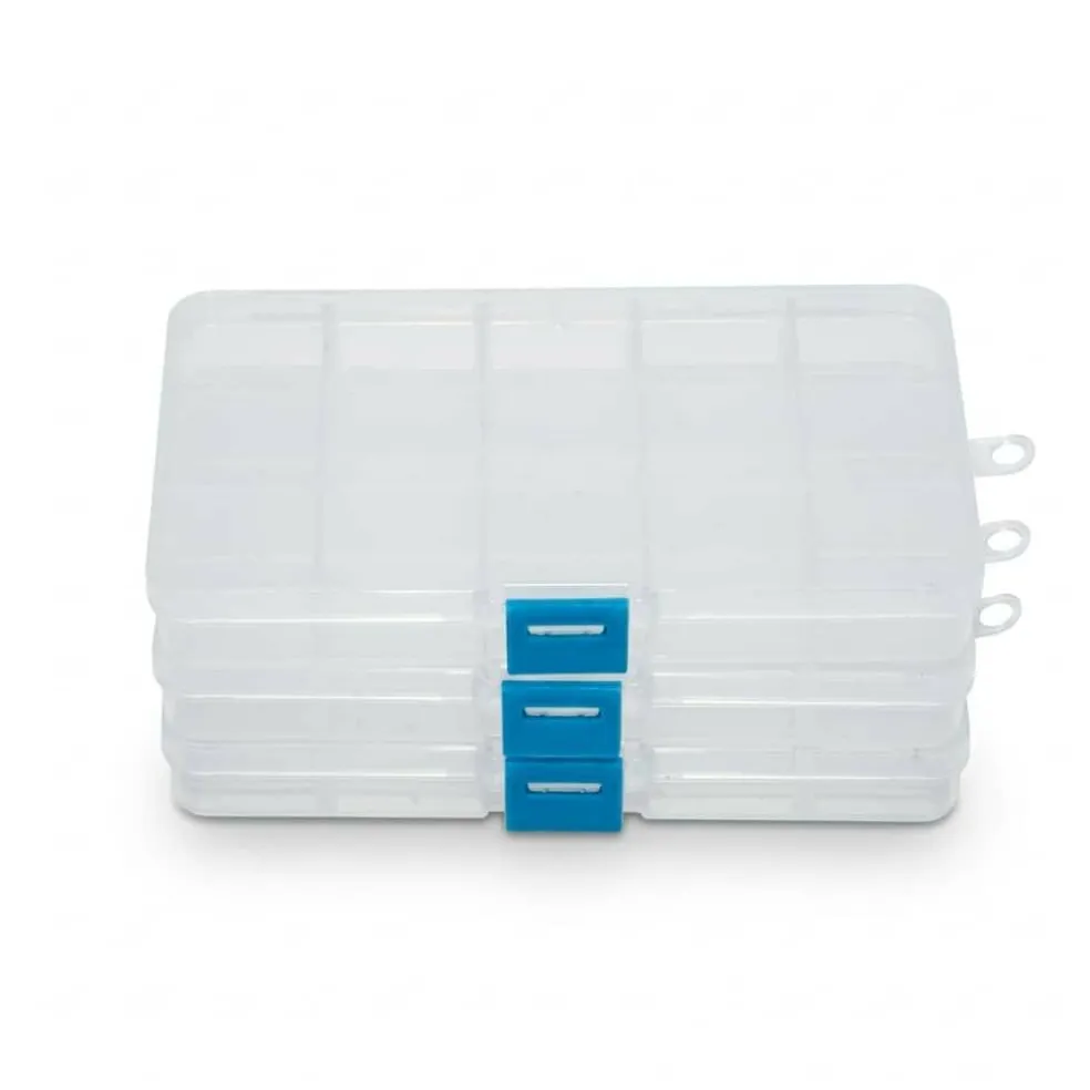 6 Packs: 3 ct. (18 total) Small Clear Bead Storage Cases by Bead Landing™