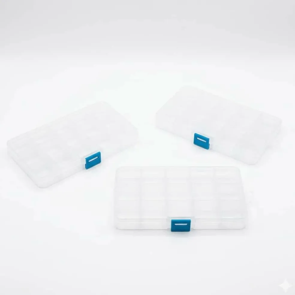 6 Packs: 3 ct. (18 total) Small Clear Bead Storage Cases by Bead Landing™