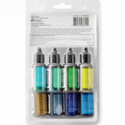 6 Packs: 8 ct. (48 total) Tim Holtz® Greens & Blue Alcohol Ink Set